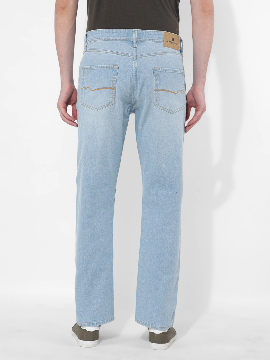 Numero Uno Men Solid Blue Jeans
